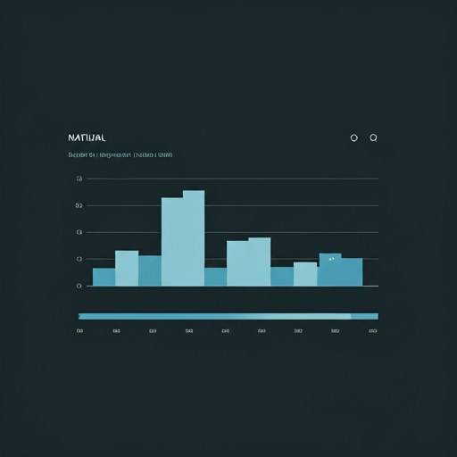 Análisis de datos en pantalla con gráficos azules